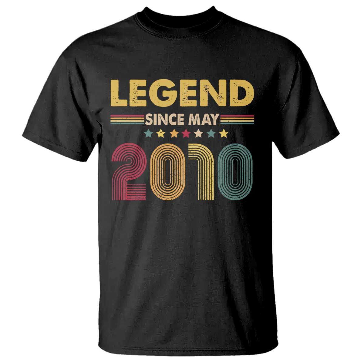 May 16th Birthday T Shirt Legends Since May 2010 Retro Bday