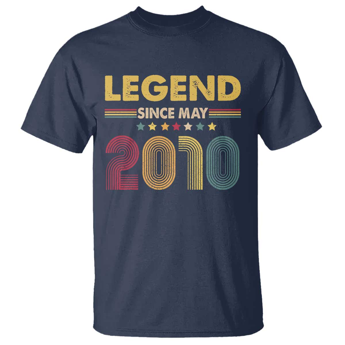 May 16th Birthday T Shirt Legends Since May 2010 Retro Bday
