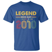 May 16th Birthday T Shirt Legends Since May 2010 Retro Bday