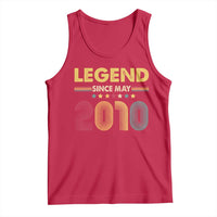 May 16th Birthday Tank Top Legends Since May 2010 Retro Bday