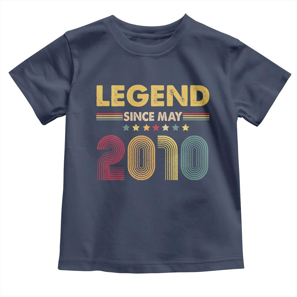 May 16th Birthday Toddler T Shirt Legends Since May 2010 Retro Bday