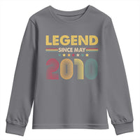 May 16th Birthday Youth Sweatshirt Legends Since May 2010 Retro Bday