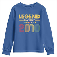 May 16th Birthday Youth Sweatshirt Legends Since May 2010 Retro Bday