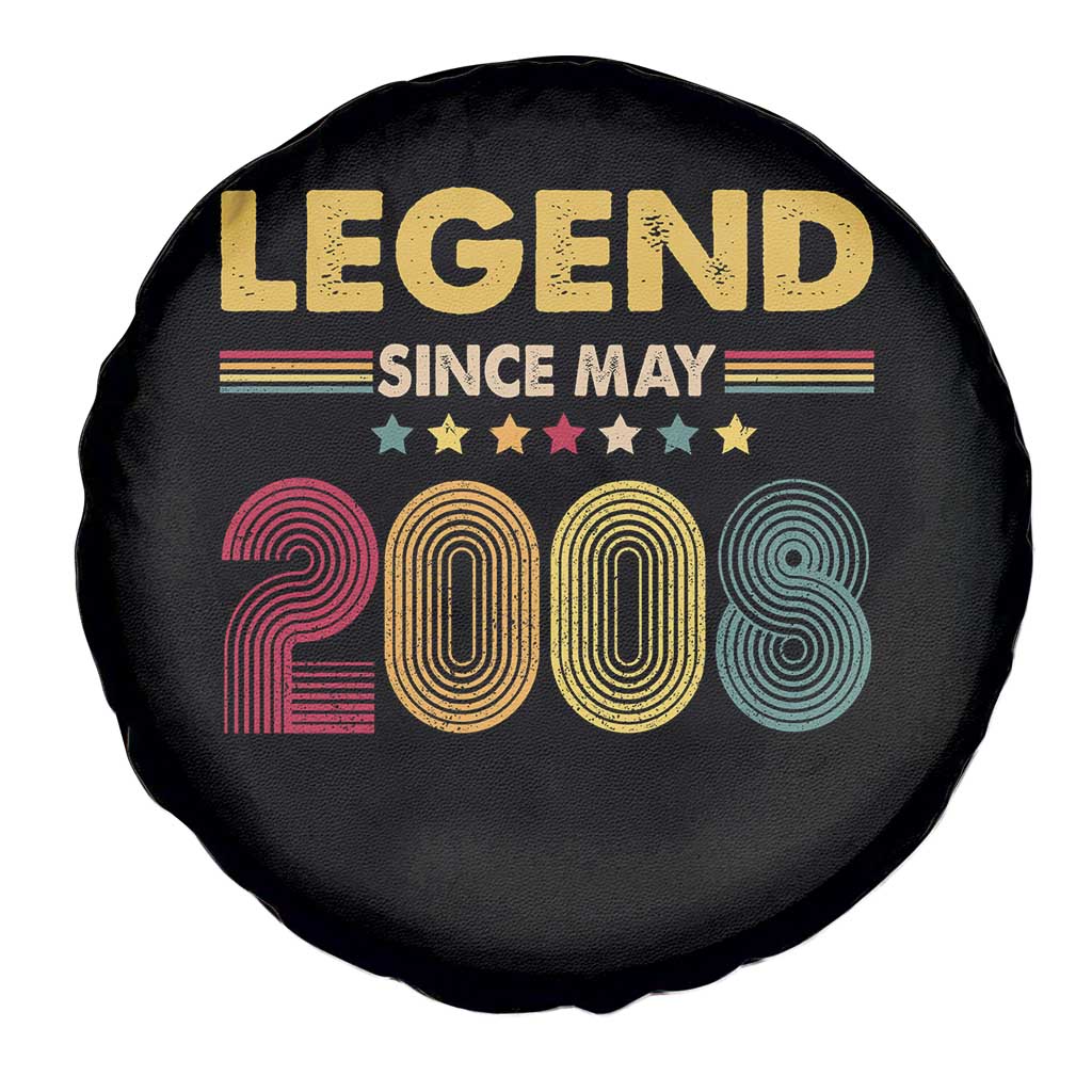 May 18th Birthday Spare Tire Cover Legends Since May 2008 Retro Bday