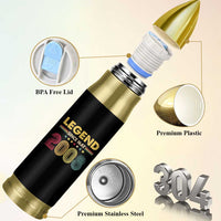 May 18th Birthday Bullet Tumbler Legends Since May 2008 Retro Bday