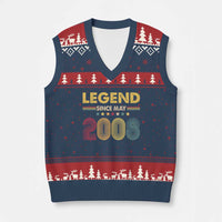 May 18th Birthday V-Neck Knit Sweater Vest Legends Since May 2008 Retro Bday