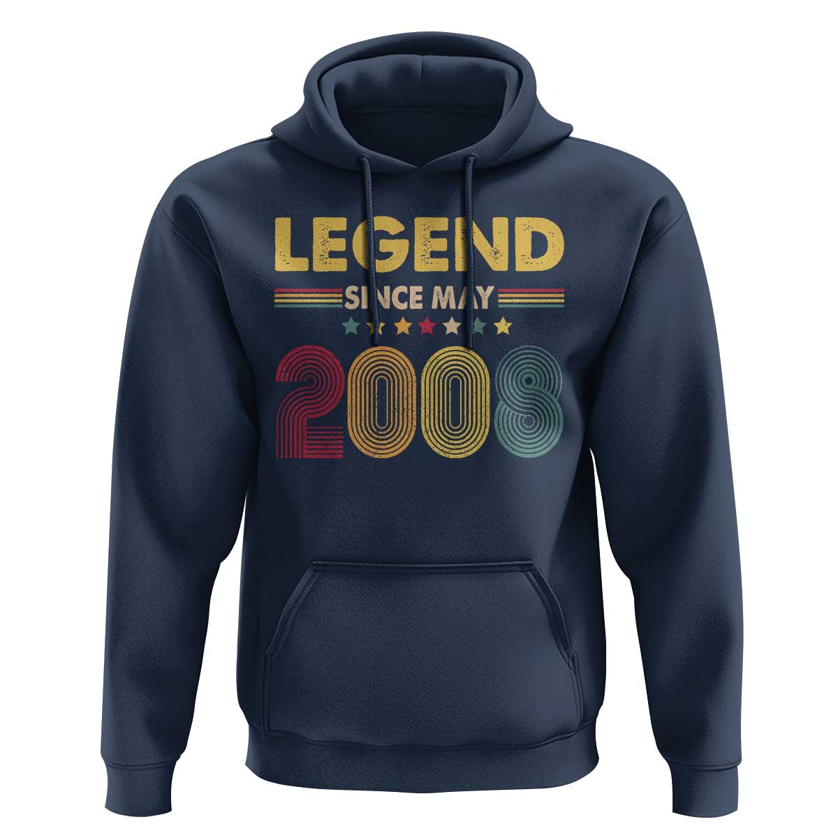 May 18th Birthday Hoodie Legends Since May 2008 Retro Bday