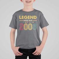 May 18th Birthday T Shirt For Kid Legends Since May 2008 Retro Bday