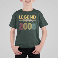 May 18th Birthday T Shirt For Kid Legends Since May 2008 Retro Bday