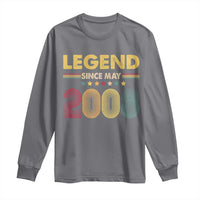 May 18th Birthday Long Sleeve Shirt Legends Since May 2008 Retro Bday