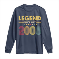 May 18th Birthday Long Sleeve Shirt Legends Since May 2008 Retro Bday