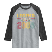 May 18th Birthday Raglan Shirt Legends Since May 2008 Retro Bday