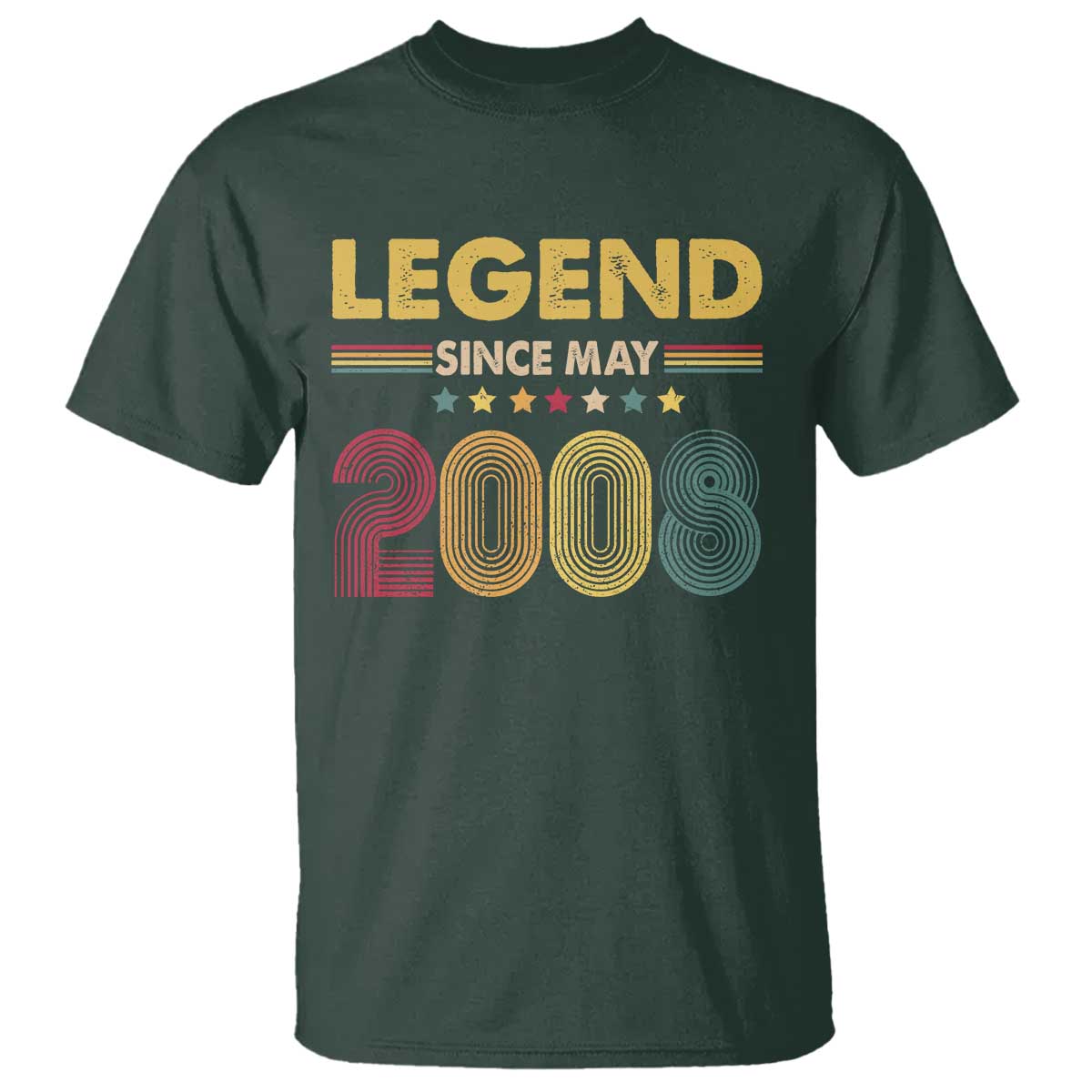 May 18th Birthday T Shirt Legends Since May 2008 Retro Bday