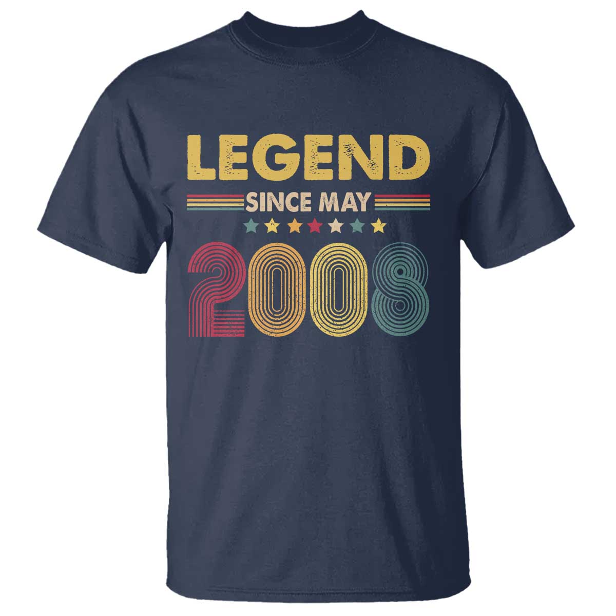 May 18th Birthday T Shirt Legends Since May 2008 Retro Bday