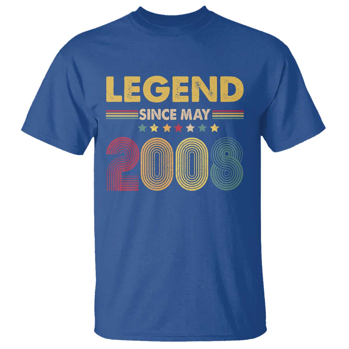 May 18th Birthday T Shirt Legends Since May 2008 Retro Bday