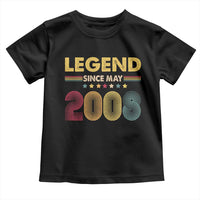 May 18th Birthday Toddler T Shirt Legends Since May 2008 Retro Bday
