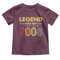 May 18th Birthday Toddler T Shirt Legends Since May 2008 Retro Bday