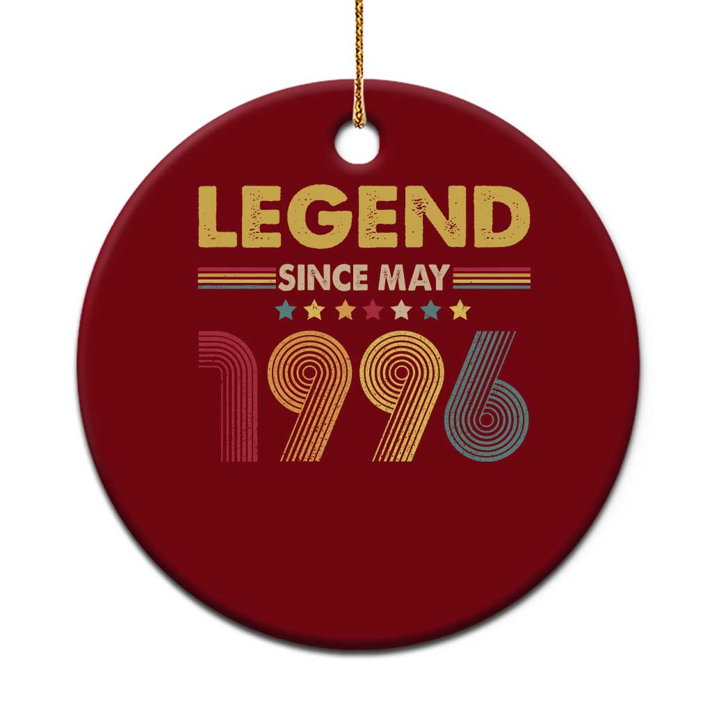 May 30th Birthday Ceramic Ornament Legends Since May 1996 Retro Bday