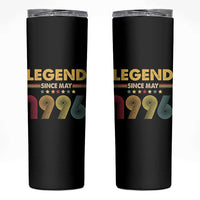 May 30th Birthday Skinny Tumbler Legends Since May 1996 Retro Bday