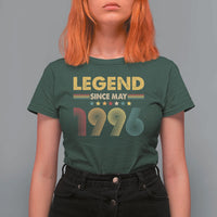 May 30th Birthday T Shirt For Women Legends Since May 1996 Retro Bday