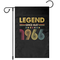 May 60th Birthday Garden Flag Legends Since May 1966 Retro Bday