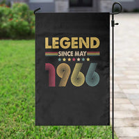 May 60th Birthday Garden Flag Legends Since May 1966 Retro Bday