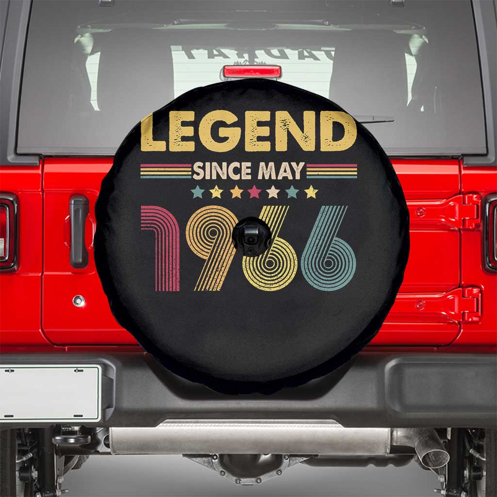 May 60th Birthday Spare Tire Cover Legends Since May 1966 Retro Bday