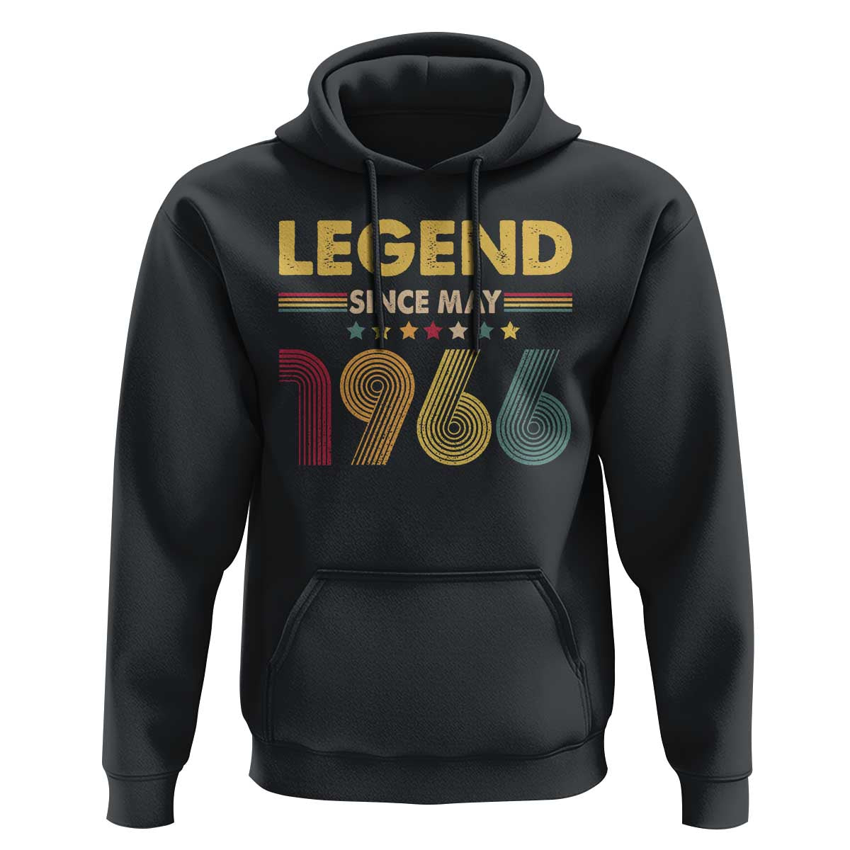 May 60th Birthday Hoodie Legends Since May 1966 Retro Bday