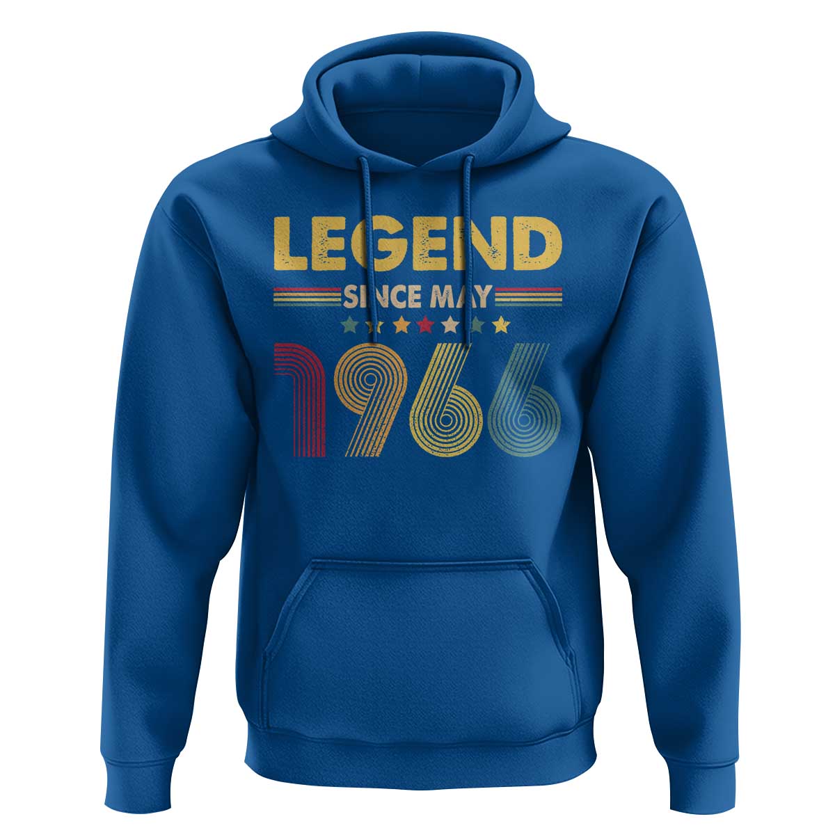 May 60th Birthday Hoodie Legends Since May 1966 Retro Bday