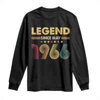 May 60th Birthday Long Sleeve Shirt Legends Since May 1966 Retro Bday