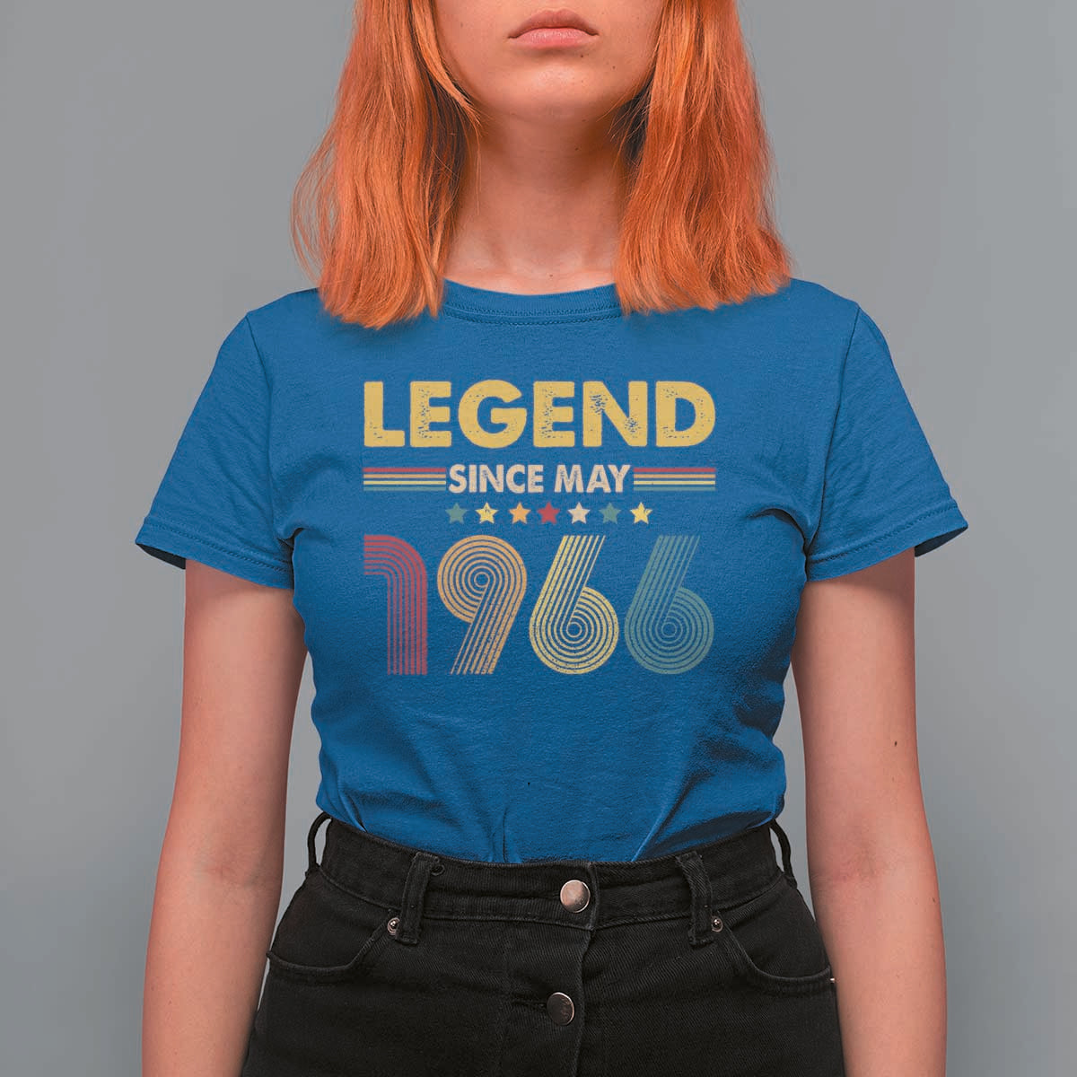 May 60th Birthday T Shirt For Women Legends Since May 1966 Retro Bday
