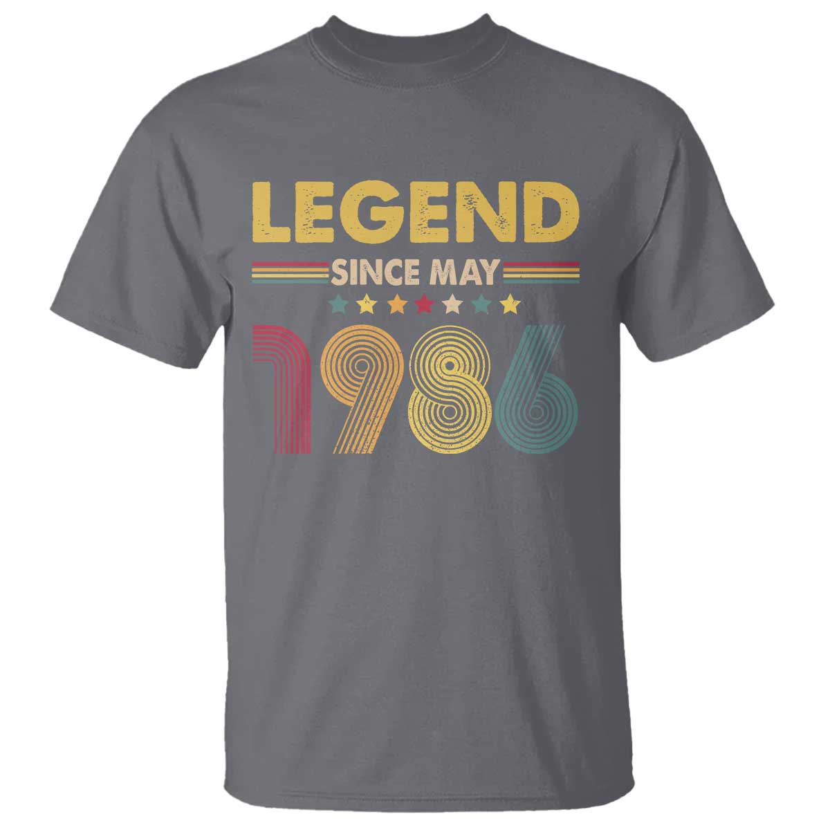 May 40th Birthday T Shirt Legends Since May 1986 Retro Bday