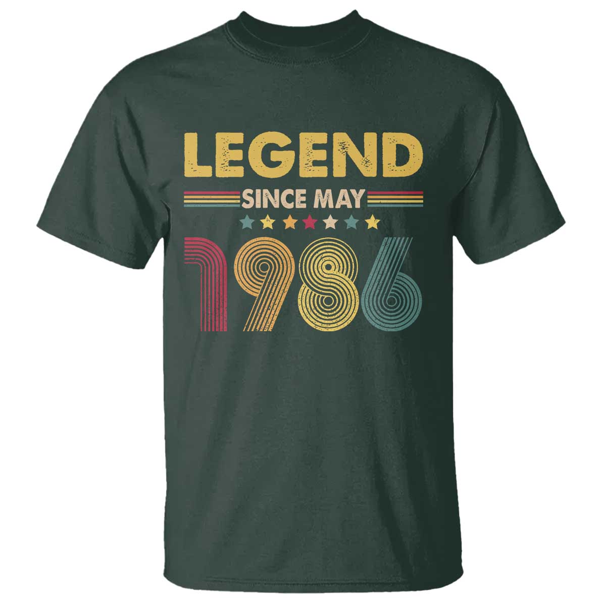 May 40th Birthday T Shirt Legends Since May 1986 Retro Bday