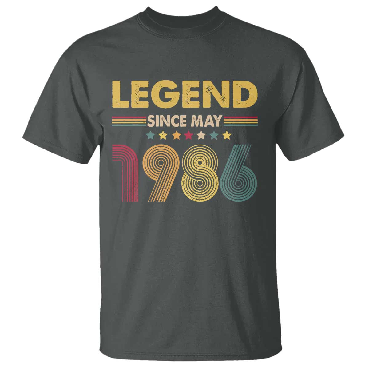 May 40th Birthday T Shirt Legends Since May 1986 Retro Bday