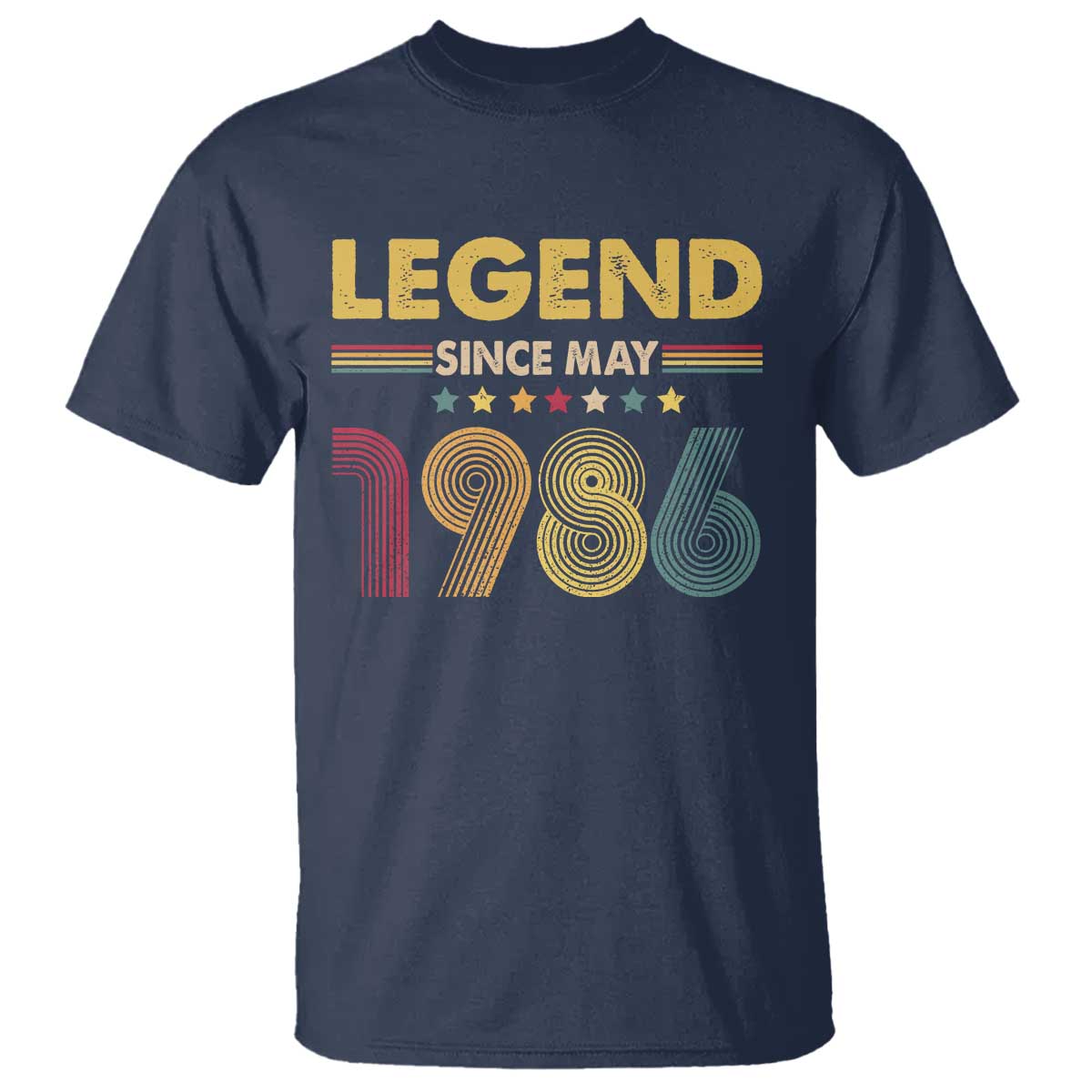 May 40th Birthday T Shirt Legends Since May 1986 Retro Bday