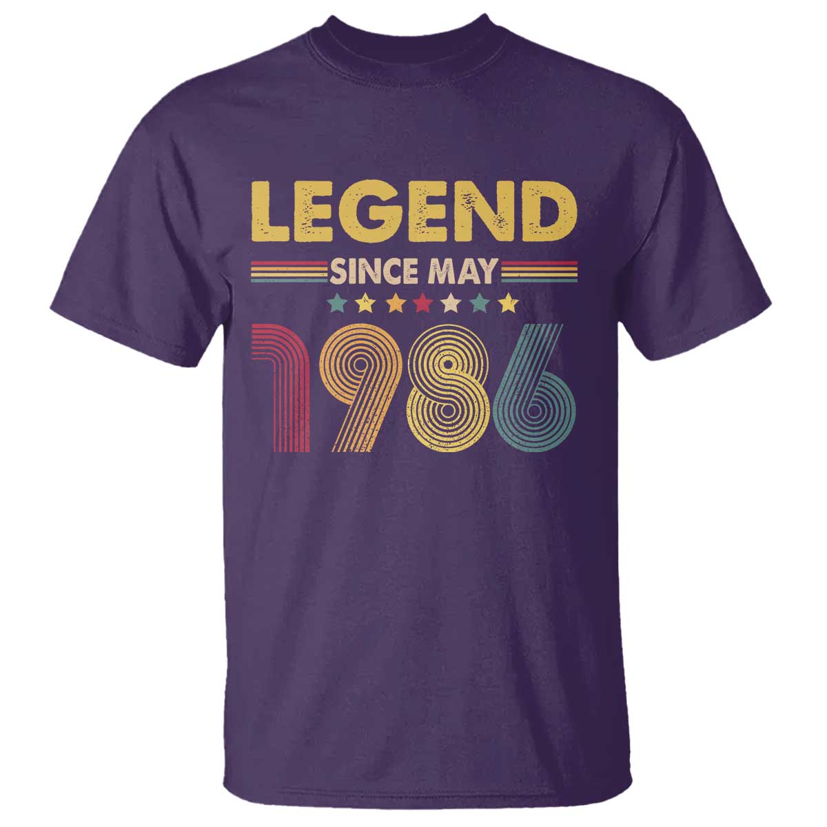 May 40th Birthday T Shirt Legends Since May 1986 Retro Bday