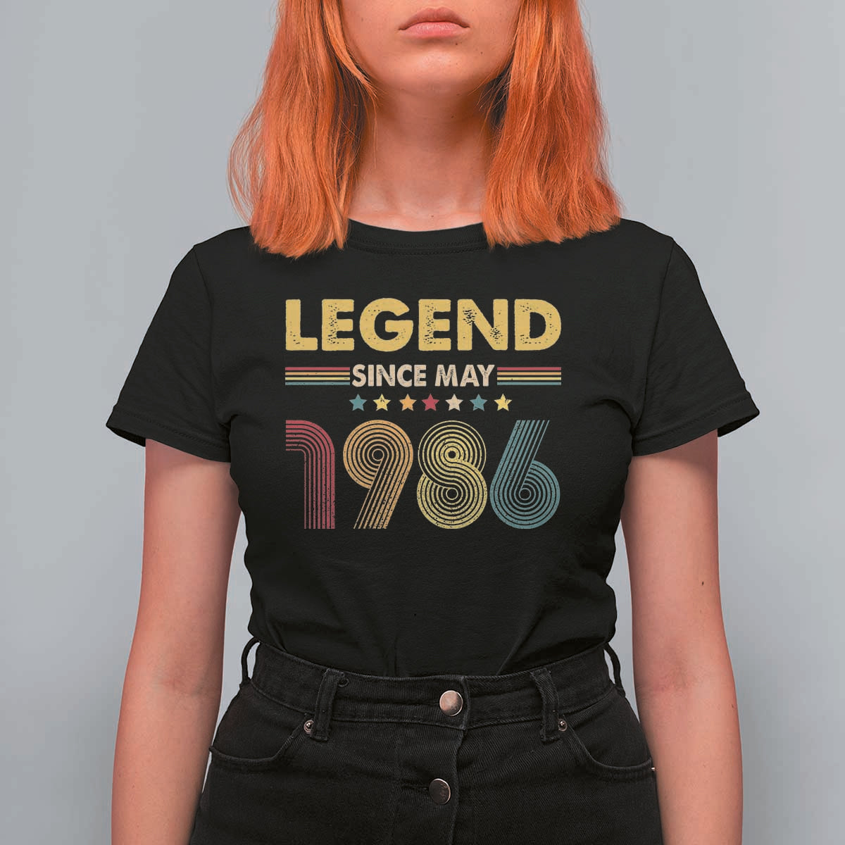 May 40th Birthday T Shirt For Women Legends Since May 1986 Retro Bday