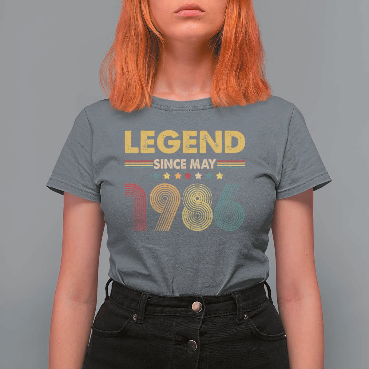 May 40th Birthday T Shirt For Women Legends Since May 1986 Retro Bday