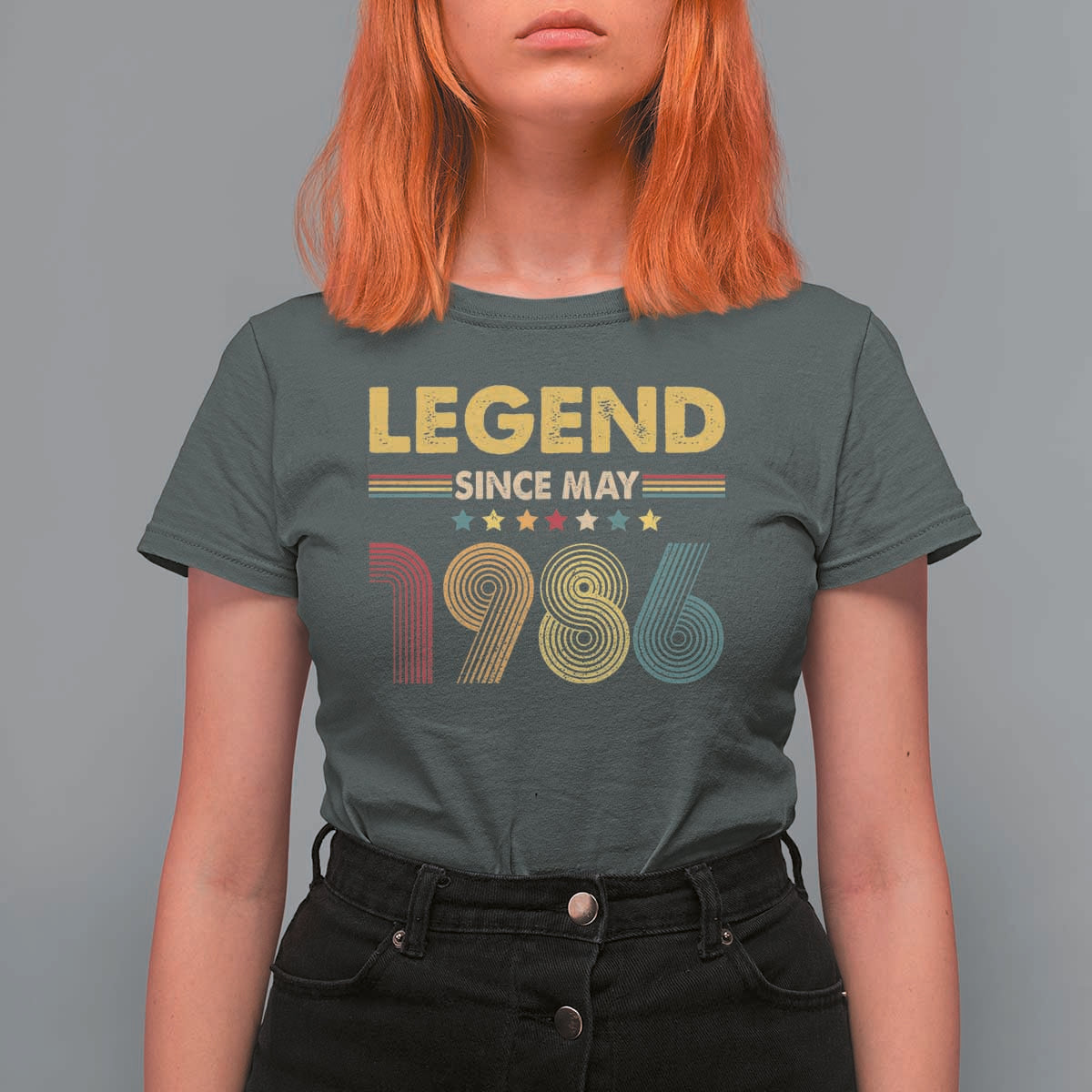 May 40th Birthday T Shirt For Women Legends Since May 1986 Retro Bday