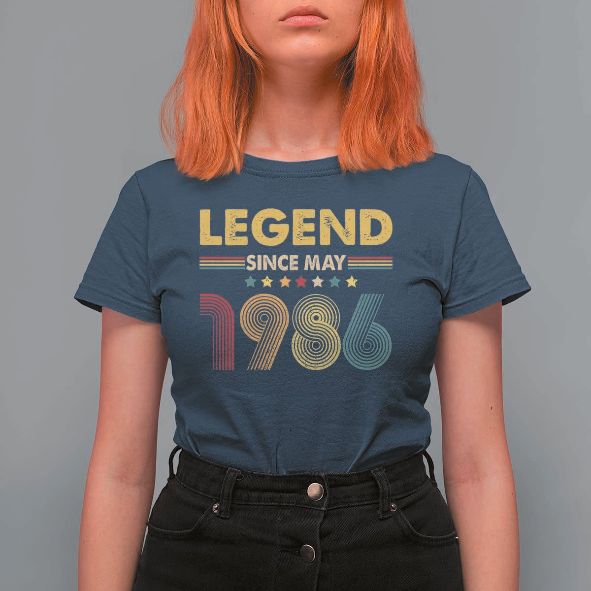 May 40th Birthday T Shirt For Women Legends Since May 1986 Retro Bday