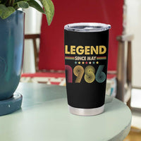 May 40th Birthday Tumbler Cup Legends Since May 1986 Retro Bday