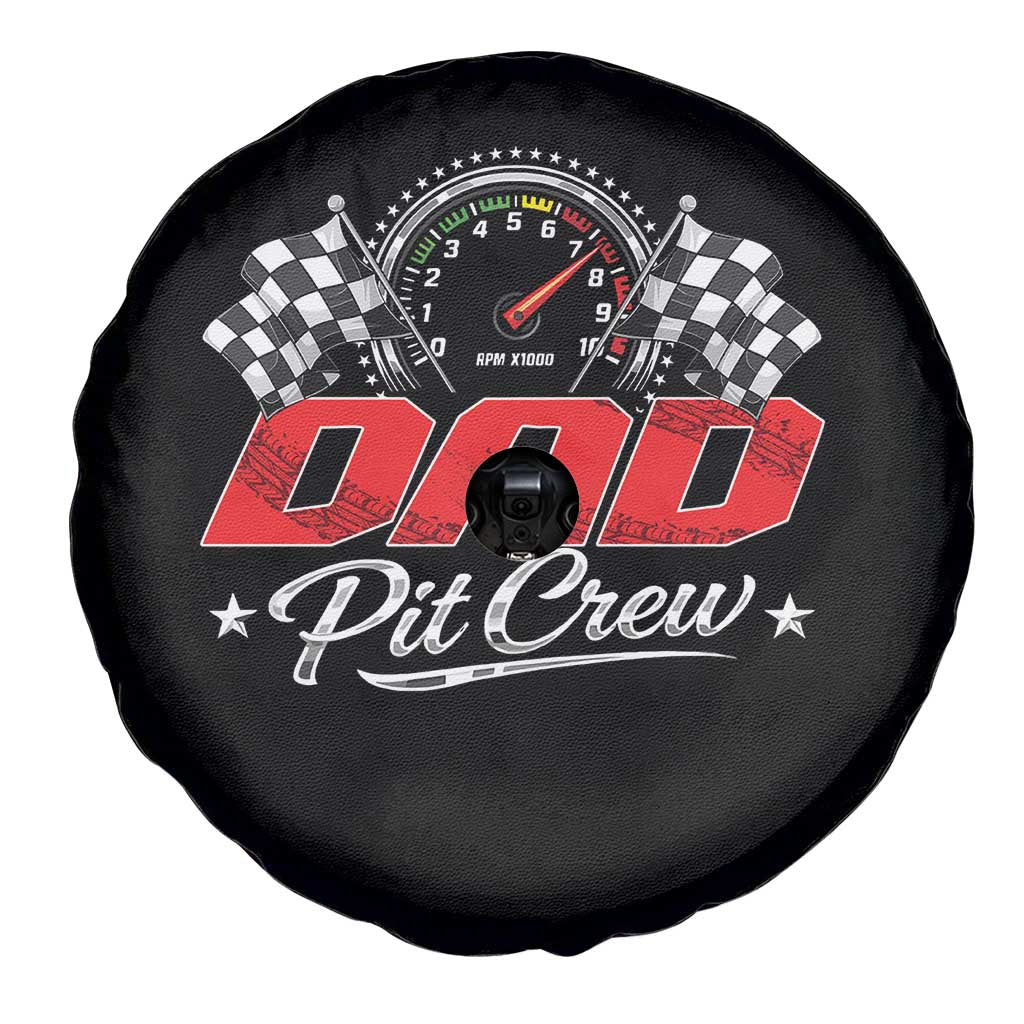 Dad Pit Crew Spare Tire Cover Racing Family Matching Father's Day