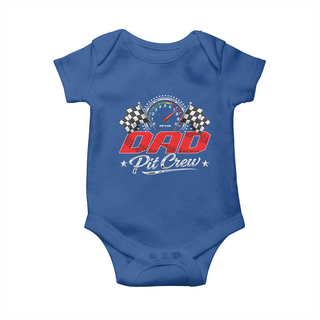 Dad Pit Crew Baby Onesie Racing Family Matching Father's Day