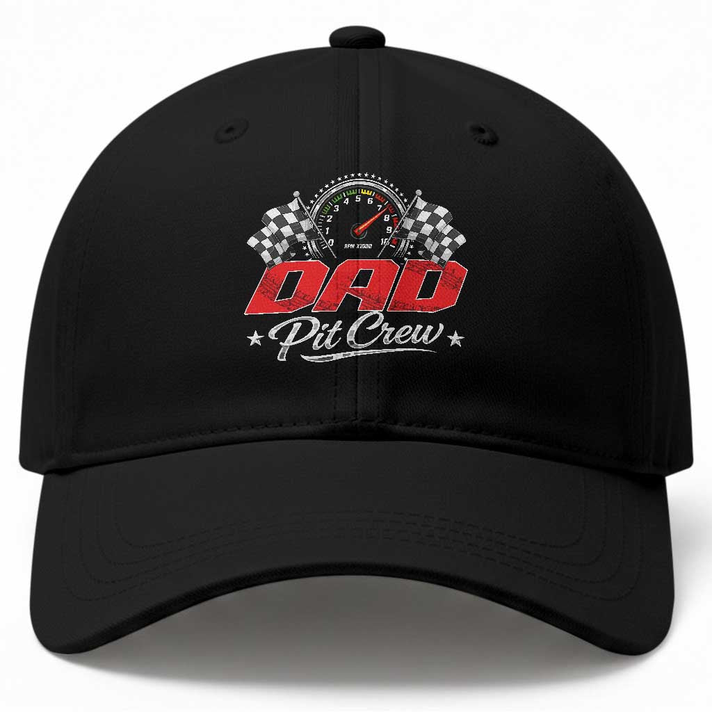 Dad Pit Crew Baseball Cap Racing Family Matching Father's Day