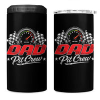 Dad Pit Crew 4 in 1 Can Cooler Tumbler Racing Family Matching Father's Day