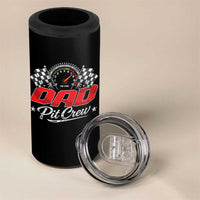 Dad Pit Crew 4 in 1 Can Cooler Tumbler Racing Family Matching Father's Day