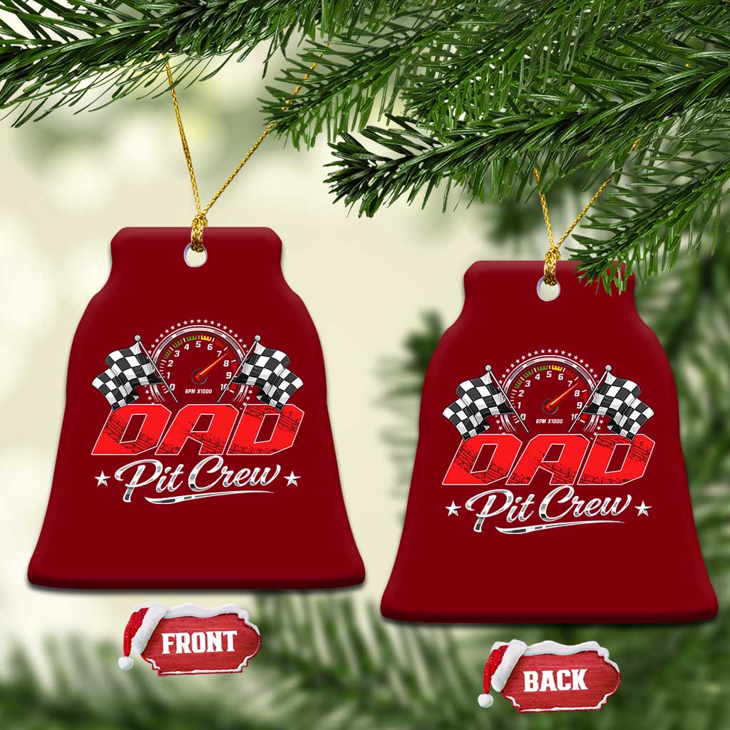 Dad Pit Crew Ceramic Ornament Racing Family Matching Father's Day