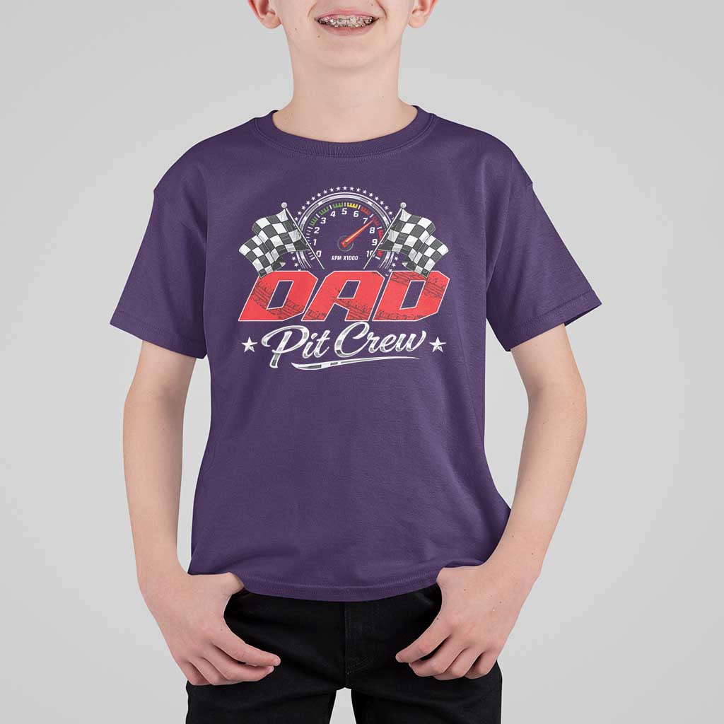 Dad Pit Crew T Shirt For Kid Racing Family Matching Father's Day