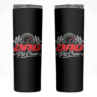 Dad Pit Crew Skinny Tumbler Racing Family Matching Father's Day