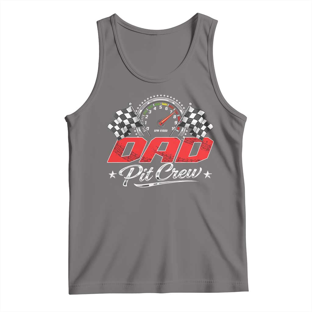 Dad Pit Crew Tank Top Racing Family Matching Father's Day